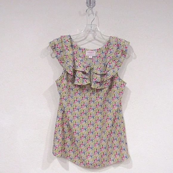 Liberty of London Target Floral Keyhole Top Size XS EUC - Picture 1 of 3